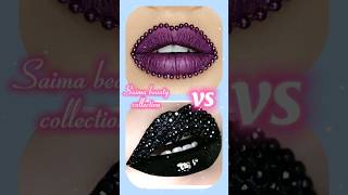 purple pearl 💜 VS black pearl 🖤 nail 💅 lips 👄 heels 👠 purse 👛 dress 👗 etcshortsvideo [upl. by Merilyn950]