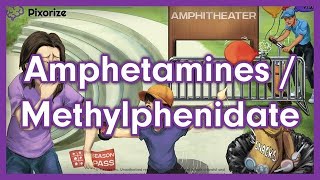 Amphetamines Pharmacology Mnemonic Review for Nursing NCLEX  Methamphetamine Dextroamphetamine [upl. by Marcin619]