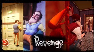 HELLO NEIGHBOR MOD KIT REVENGE ALPHA 1  DEMO ALL VERSIONS OF THE MOD [upl. by Apul]