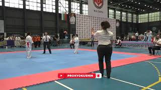 37th IKO EC fight 3rd place 55 kg Leila Polak Hungary  Ludivine Vedapodagom France aka [upl. by Ylrebma]