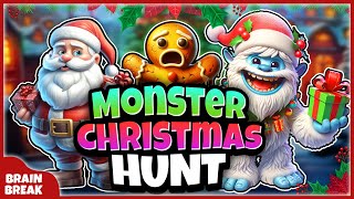 Going on a Monster Hunt Freeze Dance  Christmas Brain Break Party  Just Dance  Halloween [upl. by Sanson]