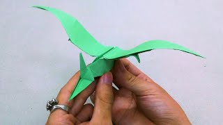 Gấp khủng long bay  Origami flying dinosaur easy  Gấp giấy origami [upl. by Jules]