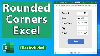 Make Rounded Corner Cells in Excel  Excel Quickie 71 [upl. by Barhos366]