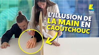 L’illusion de la main en caoutchouc 🖐 shorts [upl. by Bazil855]