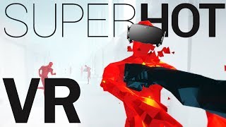 Dodging Bullets and Freezing Time  SUPERHOT VR Gameplay  Oculus Rift VR  Virtual Reality [upl. by Miner]