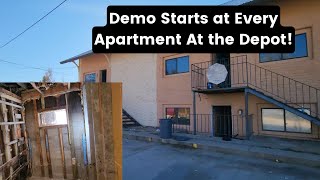 Demo Starts At all 8 Units at the Depot How Bad is this Place [upl. by Eeresid]