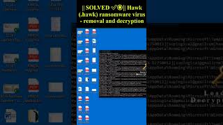 Hawk hawk ransomware virus shorts trending hawk [upl. by Greta]