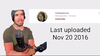 HolaSoyGerman explains why he doesnt upload on his main channel anymore [upl. by Alel53]