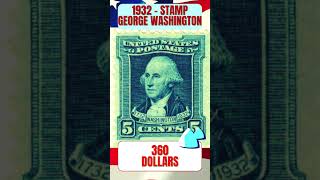 5 cent George Washington Stamps valuablecollection makemoney stamps stampcollecting philately [upl. by Repsag895]