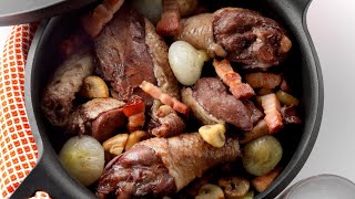 Recette  Coq au vin [upl. by Ellenrahs]