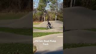 Pump track biking with the kids in Buffalo pumptrack 1sttimer [upl. by Casanova719]