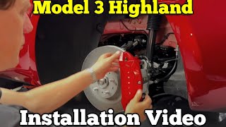 2024 Model 3 Performance Caliper Installation Help Video [upl. by Cleary]