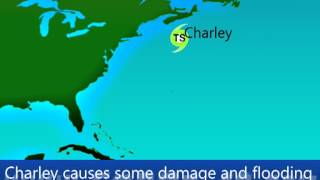 1986 Atlantic Hurricane Season Animation [upl. by Harriett731]