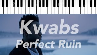 Kwabs  Perfect Ruin  Piano Instrumental Lyrics [upl. by Alisen]