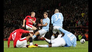 Paul Scholes Midfield MASTERCLASS vs Manchester City ● League Cup SF 0910 [upl. by Ursulette352]