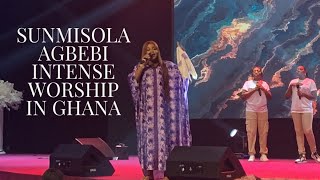 SUNMISOLA AGBEBI Nigerian Ministrel DEEP SOAKING WORSHIP IN GHANA AT REVIVAL 20 [upl. by Darn341]