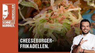 Schnelles CheeseburgerFrikadellen Rezept von Steffen Henssler [upl. by Festus]