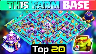 TOP 20 TH15 FARMING BASE LINK 2024 Clash of Clans Updated [upl. by Yremogtnom]