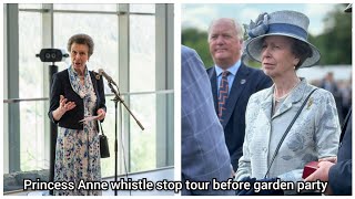 Princess Annes whistle stop tour to Norway before her Garden Party today [upl. by Heidy]