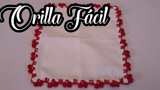 ORILLA FACIL PARA SERVILLETA 13 [upl. by Alyel]