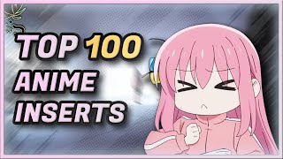 My Top 100 Anime Insert Songs [upl. by Gnuhn]