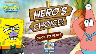 SpongeBob SquarePants Heros Choice  More Alternate Endings Nickelodeon Games [upl. by Durrell]