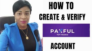 HOW TO CREATE AND VERIFY A PAXFUL ACCOUNT STEP BY STEP GUIDE [upl. by Olleina]