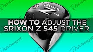 HowTo Adjust the Srixon Z 545 Driver [upl. by Lemal]