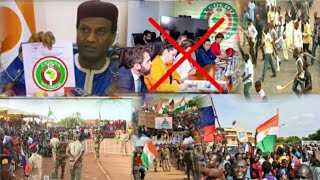 Tirkashi 🇳🇪 Yadda Yan Niger 🇳🇪 Sukayiwa Tawagar Ecowas korar Kare Akan dawo da Mulki da sakin Bazoum [upl. by Orth]