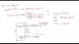 Reaction of ethyl acetoacetate with dihaloalkane [upl. by Radnaxela25]