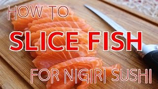 How to Slice Fish for Nigiri Sushi 【Sushi Chef Eye View】 [upl. by Lenor781]