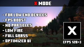 UNLIMITED FPS in Minecraft X Mode Texture Pack [upl. by Eliseo49]