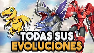 TODAS las Evoluciones de AGUMON [upl. by Eeimaj51]