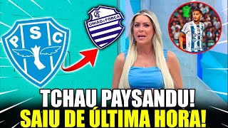 quotMINHA NOSSA ESSA EU NÃO ESPERAVA O PAYSANDU PODE PERDER UM JOGADORquot [upl. by Standford]