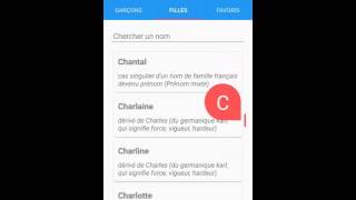 Prénoms de Bébés Français pour Android [upl. by Eanej296]