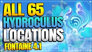 All 65 Hydroculus Locations in Fontaine 41  In Depth Follow Along Route 【Genshin Impact】 [upl. by Astera]