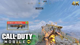 MYTHIC AK117 GRIM ENDING  COD MOBILE  WORKING LEGENDARY LOBBIES  4K 120FPS [upl. by Lea]