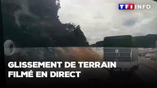 Glissement de terrain filmé en direct [upl. by Lamaaj]