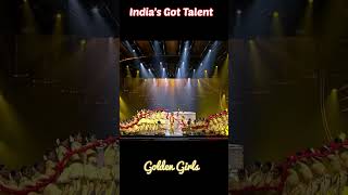 Indias Got Talent S10  Ganesh Gajanana Golden buzzer shorts Dance  Golden Girls  MightyDanceX [upl. by Nnek92]