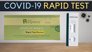 How to use a Rapid Response Antigen Test for COVID19 at home Warning On False Negatives [upl. by Trutko499]