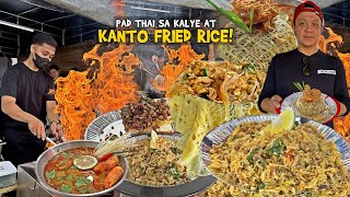 Spicy na KANTO FRIED RICE at Umaapoy na PAD THAI sa KALYE  Street Food sa Pampanga [upl. by Avrenim122]