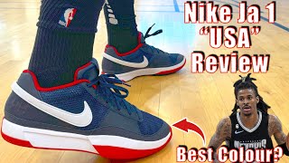 Nike Ja 1 quotUSAquot Review  These are awesome [upl. by Sauncho207]