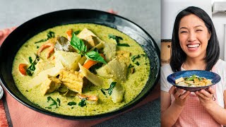 Amazing Thai Green Curry for Vegan Skeptics 🌱 [upl. by Shandeigh]