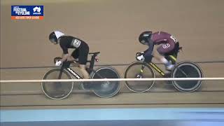 Breanna Hargraves victory  Adelaide Track League  Santos Festival of Cycling 2022 [upl. by Ami313]