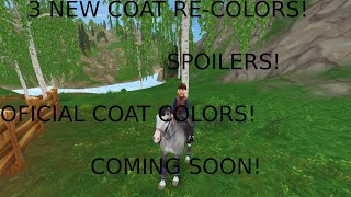 COAT RECOLOR SPOILERS OFFICAL COATS STAR STABLE [upl. by Kelley832]