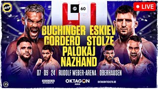 OKTAGON 60 Buchinger vs Eskiev  LIVE STREAM  MMA FIGHNT COMPANION  MAIN CARD  Germany [upl. by Diana753]