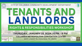 Tenants and Landlords Rights amp Responsibilities Workshop [upl. by Torray499]