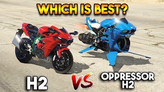 GTA 5 ONLINE  H2 VS OPPRESSOR H2 WHICH IS BEST [upl. by Ednarb654]