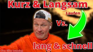 Langsam vs schnell laufen  non elite running [upl. by Waldo151]