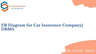 ER Diagram for a Car Insurance Company  DBMS [upl. by Loftus]